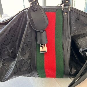 GUCCI DUFFEL BAG,BLACK